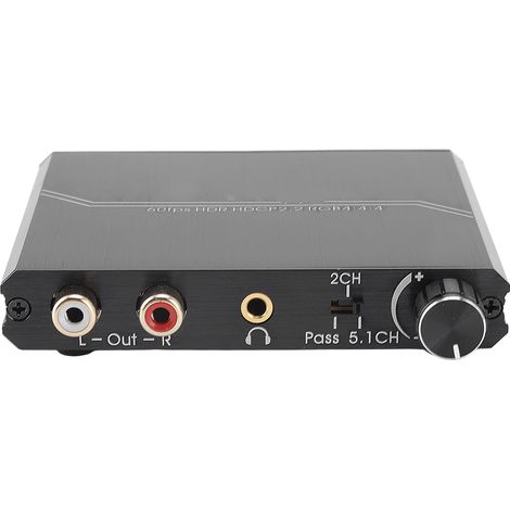 Extracteur d'interface multimédia HD 4K 60 Hz, répartiteur d'interface multimédia HD avec contrôle du volume pour lecteur DVD PS5 (1/5)