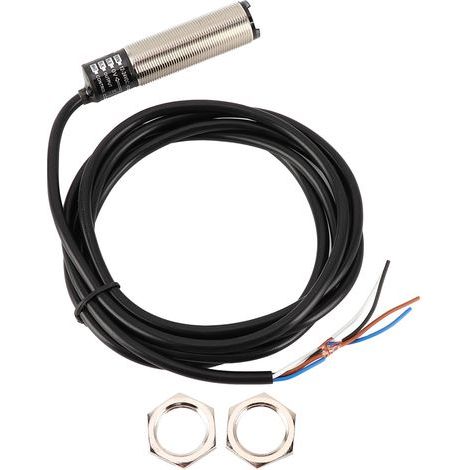 Capteur photoélectrique BERM à réflexion diffuse cylindrique 4 fils, contrôle de puissance 1224 VCC (BR400DDTP) (1/5)