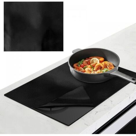 Tapis de Cuisson en Silicone pour Plaque Induction, 40x60cm Plaque de Protection pour Plaque Induction, Protège Plaque Induction, Tapis Protection Plaque Induction pour Fours, Cuisinières (1/4)