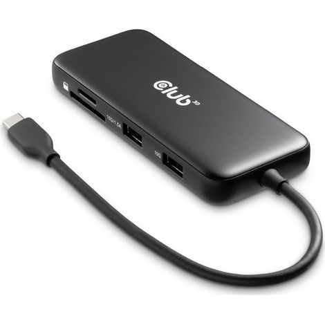 Club3D USB-C 8in1-HUB  DP1.4 HDMI2.0 USB-C LAN 8K30Hz PD100W (1/3)