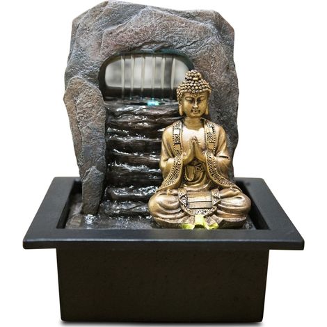 Zen&Light SC 1707 Buddha Zen Dao - Fontana, resina 21 x 17 x 25 cm, bronzo, 1 pz. (1/4)