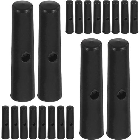 Perles de Queue pour Parapluie 3,0 Mm en Plastique Noir, 20 Pièces, Accessoires de Rechange pour Parapluies Longs, Couvre-queues de Parapluie, Pièces de Réparation pour (1/5)