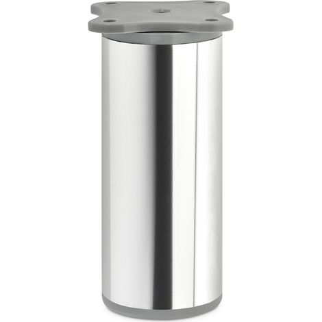 Möbelfuß DAP II Ø 40 mm Höhe 100 mm Chrom poliert höhenverstellbar