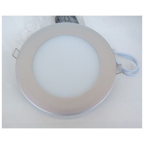 Encastré LED 8W Ø 172,4mm extra plat 26mm bord alu blanc pur 4000K 572lm IP20 avec driver 230V ISTRES ITRAS 400032