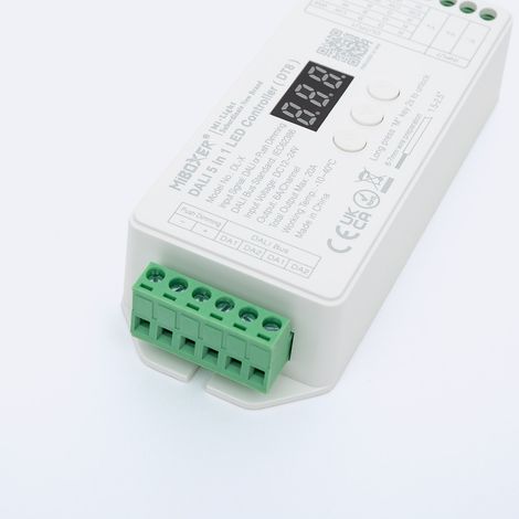 Controlador Regulador LED DL-X DALI 5 en 1 DT8 para tira Monoclor/CCT/RGB/RGBW/RGBWW 12/24V DC MiBoxer Monocolor / CCT / RGB / RGBW / RGBWW (1/5)