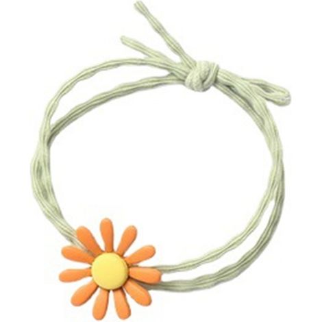 1 chouchou Divers accessoire de portail, vert à petites fleurs de marguerite, mignon et tendance, idéal pour fêtes, bureau, école (1/5)