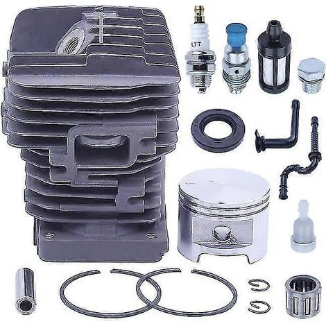 Kit piston-cylindre 49 mm compatible MS390 MS290 039 029, joint d'huile et filtre.