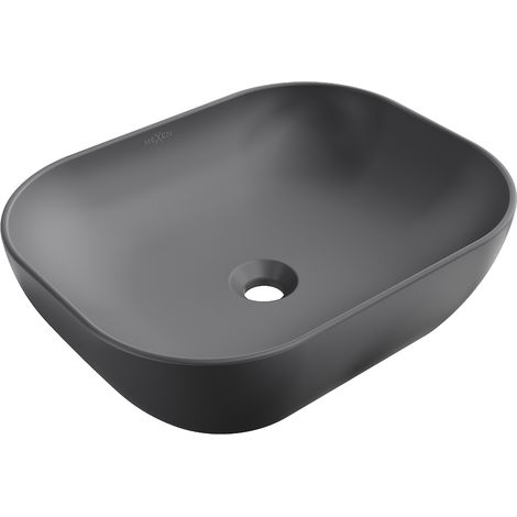 Mexen Rosa lavabo da appoggio 50 x 40 cm, grigio scuro opaco - 21095071 (1/5)