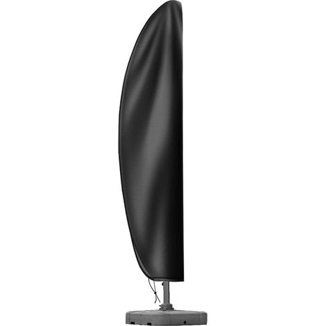 265 cm Housse de Parasol Imperméable, Housse de Parapluie Banane 210D avec Fermeture Éclair pour 2,5 m 2,7 m 3 m Patio Grand Parasol Extérieur en Surplomb