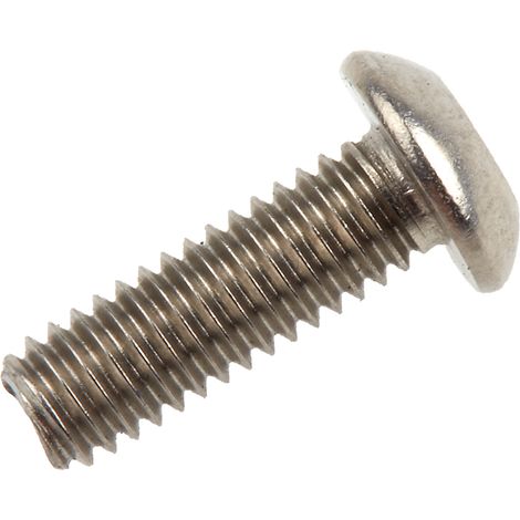 Vis de sécurité inviolable, M4 x 12mm, tête Bouton, en Acier Inoxydable A2 304 ( Prix pour Sachet de 100 ) (1/3)