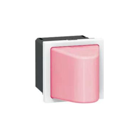 Legrand – Hublot Mosaic 2 modules 12V à 24V – 0,6W rouge – Signalisation d'état – Installation encastrée ou en saillie – Durée de vie 100000 heures (1/6)