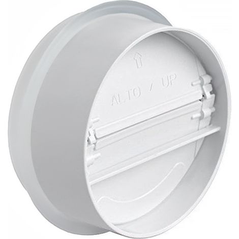 First Plast – Manchon avec clapet anti-retour Ø100 à Ø110 – PVC blanc pour canalisations aspirantes – Protection contre les retours d'eau