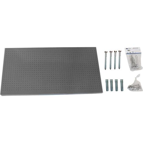 Simonrack PANELCLICK Perforiertes Wandpaneel grau 1200x600 mm