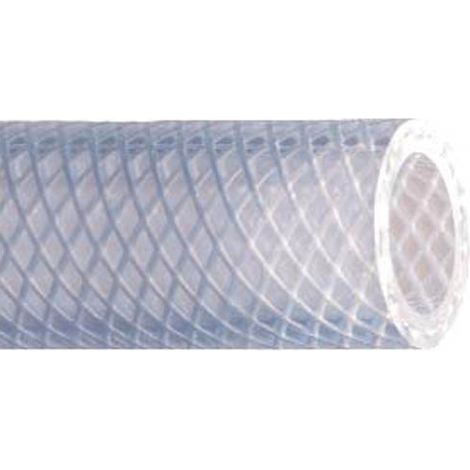 Tuyau souple transparent 8x14mm longueur 25m – PVC sans phtalate pour liquides alimentaires et air comprimé – Renfort textile pour flexibilité – Alfaflex (1/5)