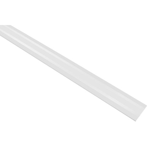 Übergangsprofile aus Aluminium, langlebig & rostfrei als Übergangsleiste von Bodenfugen & Dekoration (A08SK - 0.93M / 35x2mm, Silber) (1/2)