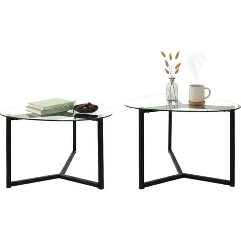 Dmora - Wohnzimmertisch Dmotoles, Niedriger Wohnzimmertisch, Kaffeeregal, Couchtisch für Sofa, 82x58h40 cm, Schwarz