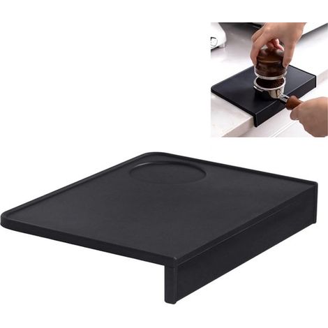 Stück, rutschfeste Matte für Espresso, Tampermatte, rutschfeste Silikonmatte für die Kaffeebar, Arbeitsplattenschutz, hitzebeständig und leicht zu reinigen, schwarz (1/5)