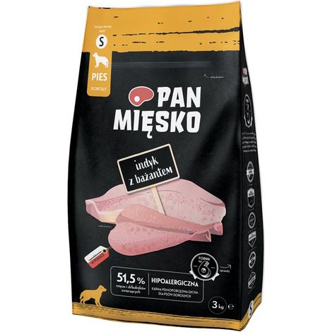 Pan Mięsko Indyk z bażantem karma sucha dla psa 3kg