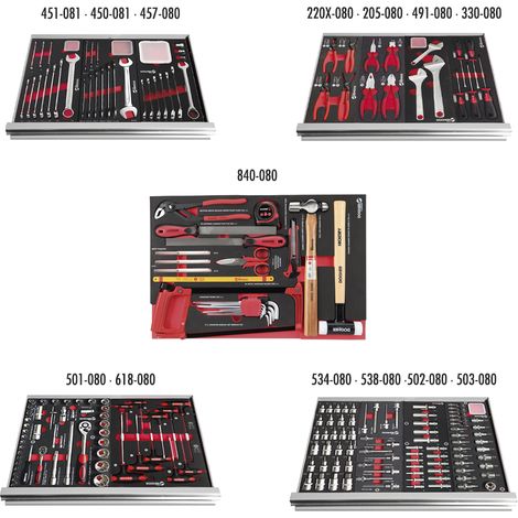 Dogher 025-503 5 CAJONES CARRO TALLER 218 HERRAMIENTAS