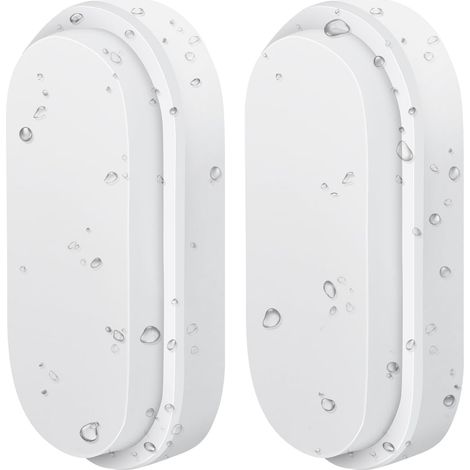 Applique Murale d'Extérieur LED 14W avec 69 LED Lumière Ovale 4000K Blanc Naturel IP54 Etanche pour Jardin Terrasse Garage Couloir sous-sol véranda - 2 pièces (1/5)