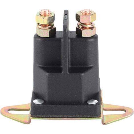 Solenoide Ulisem, solenoide de arranque universal de 3 polos y 12 V para cortacéspedes de gasolina MTD 109946 146154 1753539 AM138497 (33-331, 1/4-20) (1/4)