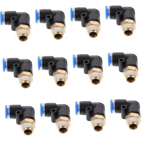 30 Pièces Raccords instantanés pneumatiques connecteurs de tuyaux bouchon de raccords de compresseur d'air accessoire compresseur à air raccords de tuyaux raccords de tuyauterie (1/5)