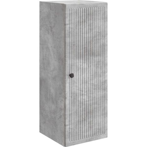 Wandschrank Betongrau 33 x 34,5 x 90 cm Holzwerkstoff vidaXL