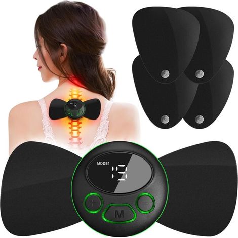 Appareil TENS et EMS sans fil intelligent, modèle 2025, approuvé FSA et HSA, stimulateur musculaire électrique rechargeable pour massage des tissus profonds.-AquaForge (1/4)