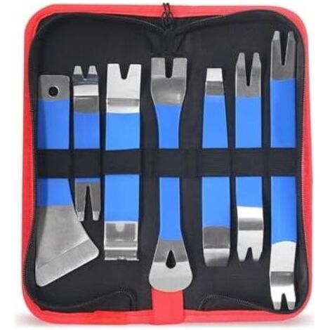Outil de démontage garniture, kit levier anti-rayures en nylon authentique, 13 x 2,7 cm, design ergonomique, extracteur panneau intérieur pour automobile, rembourrage, audio, fenêtre, travail - (1/5)