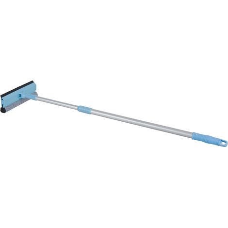 Teleskop-Glasbürste mit Aluminiumgriff, blau A0018