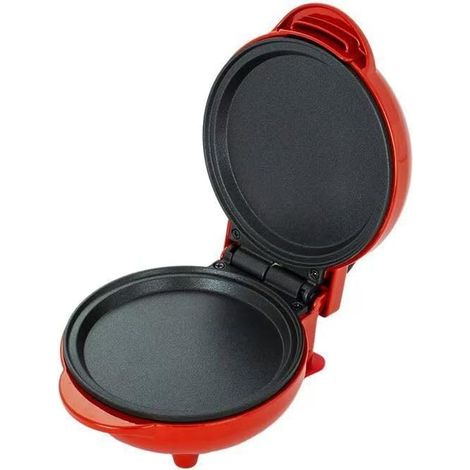 Mini gaufrier électrique, surface antiadhésive, rouge - AquaForge (1/5)
