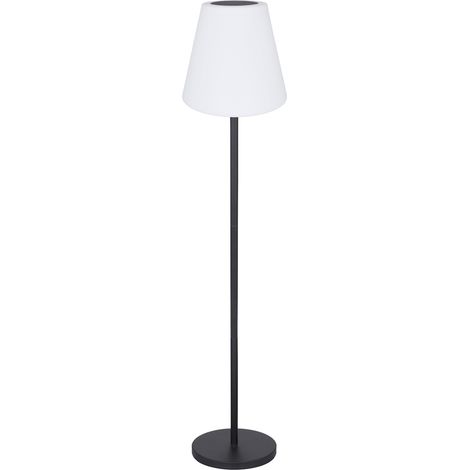 Solar & Akku Stehlampe mit Fernbedienung, auch per USB ladbar, Höhe 150cm (1/5)