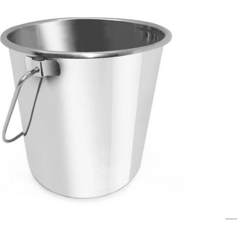 Seau 10 L Acier Inoxydable 278 x 235 mm Verseur Contrôlé - Unité