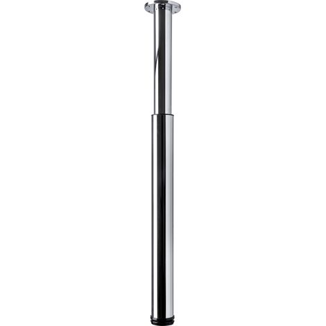 Hettich Tischbein 7,6 x 70 - 110 cm Stahl verchromt - 1 Stück Tischbeine