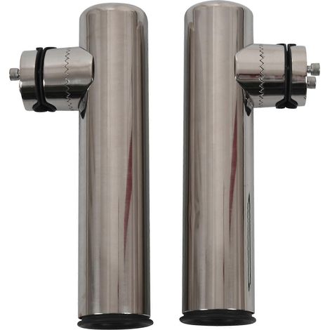 2 supports de tige en acier inoxydable pour rail de 7/8 pouce à 1 pouce (19 mm à 26 mm) (1/5)