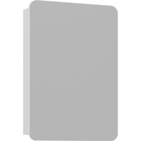 Meuble Salle de Bain avec Miroir "Orbit 50" - 50 x 16 x 71 cm - White (1/4)