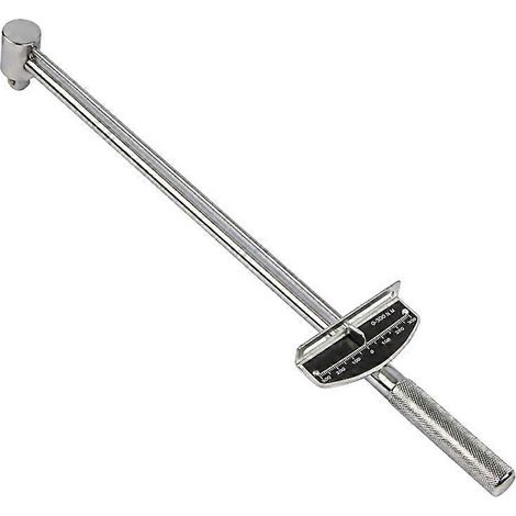 Clé dynamométrique 1/2" avec indicateur et adaptateur CR-V pour perceuse (1/5)