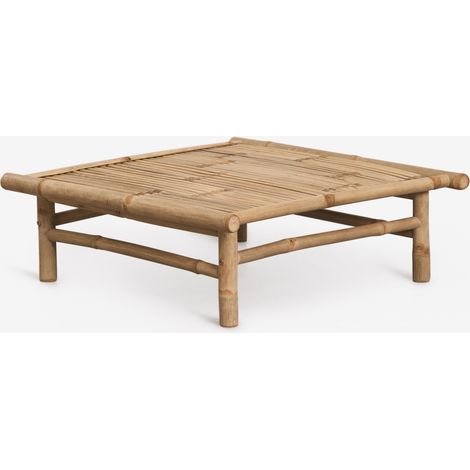 SKLUM Quadratischer Gartentisch 75x75 cm aus Bambus Isendra Bambus (1/5)
