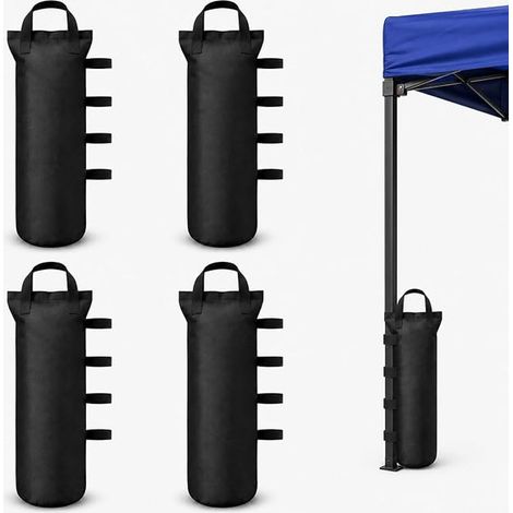 Gazebo Weight Bag Oxford Fabric Gazebo Weight Bag Sand Bag for Tent Stand Awning Parasol and Garden Black (1/5)
