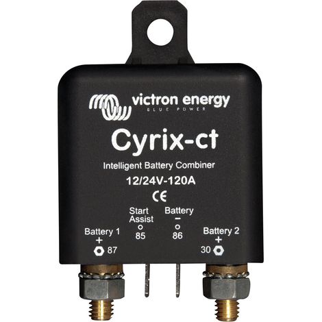 Victron – Coupleur de batterie Cyrix-CT – Régulateur solaire 120A continu – Tension 12/24V – Détection automatique – Pour batteries lithium et AGM