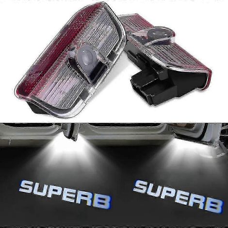 Éclairage d'accueil avec projection LED sur les portes pour Skoda Superb Mk2 et Mk3 (1/3)