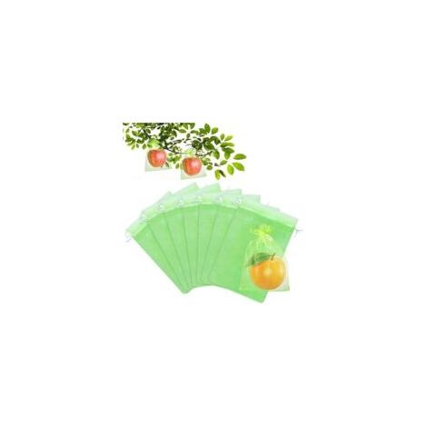 17x23cm 100 pezzi Sacchetti di protezione per frutta, sacchetti a rete per proteggere i grappoli d'uva da uccelli e insetti, vespe, calabroni - Crezuo