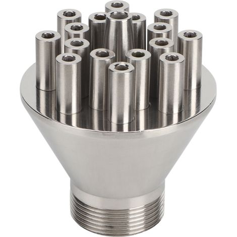 Buse de fontaine avec filetage mâle G1-1/2 po de 46 mm, tête d'arrosage de 17 pouces pour fontaine de piscine et de bassin (1/5)