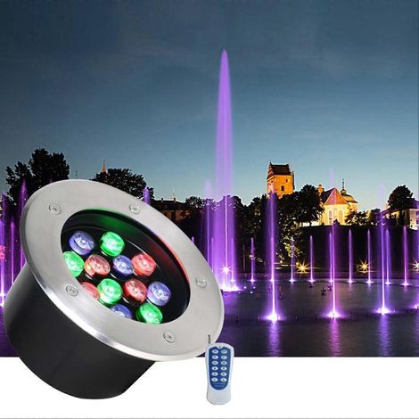 Projecteurs LED extérieurs RGB 16 couleurs avec télécommande, étanches IP67, pour éclairage de jardin. (1/5)