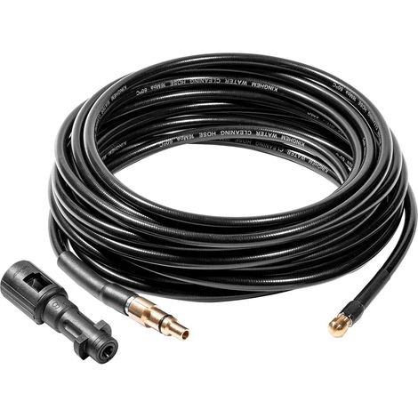 Tuyau déboucheur canalisations 10m nettoyeur haute pression Karcher K2-K7 Lavor sonde flexible adaptateur (1/5)