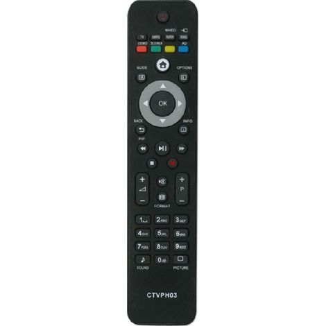 Common TV CTVPH03 Telecomando Universale per Telecomando di TV Philips, senza configurazione, ergonomico (1/5)