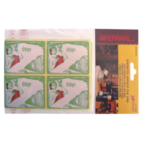 ETICHETTE ADESIVE P/VINO CF 100 PZ Q.TA 10