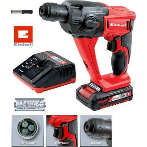 Kit tassellatore , einhell te-hd 18 li 18 v, batteria 1,5 ah + caricabatterie (1/5)