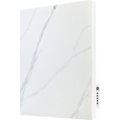 Emisor termico con frontal ceramico acabado tipo marmol Blanco  - 500