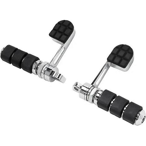 Pour XL 883 1200 48 72 Softail DYNA FXDF FAT BOB FXDC FXWG Kit de supports de repose-pieds avec repose-pieds pour talon (1/5)
